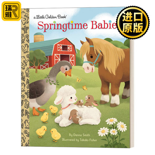 Springtime Babies (Little Golden Book) 春天的宝宝 兰登书屋精装小金书