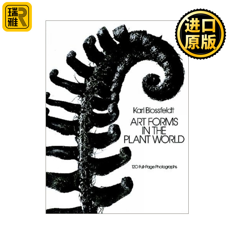 英文原版 Art Forms in the Plant World 植物世界的艺术形式 120张全页照片 Karl Blossfeldt 英文版 进口英语原版书籍