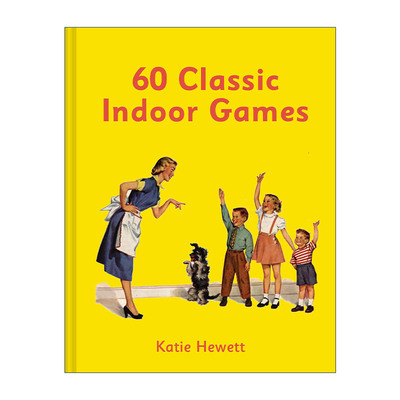 60 Classic Indoor Games 六十个经典室内游戏 复古风格精装插画小书 重拾童年娱乐方式