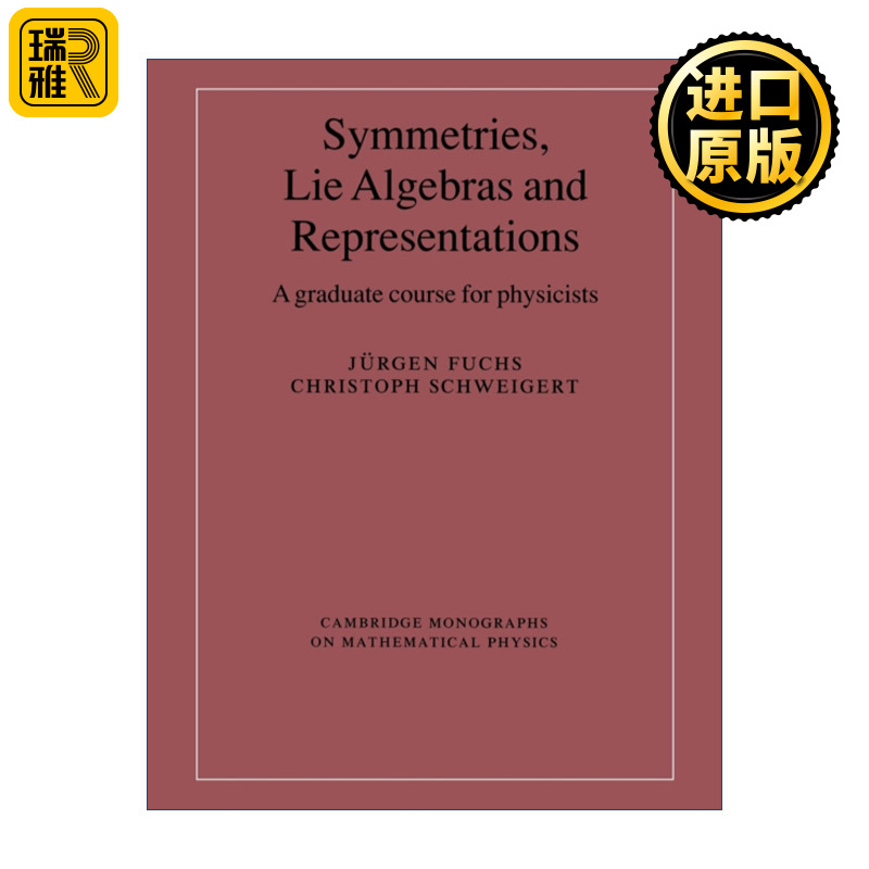 Symmetries Lie Algebras and Representations 英文原版 书籍/杂志/报纸 科普读物/自然科学/技术类原版书 原图主图