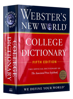 英文原版 Webster's New World College Dictionary Fifth Edition 韦氏新世界大学词典 精装第5版 英文版 进口英语原版书籍