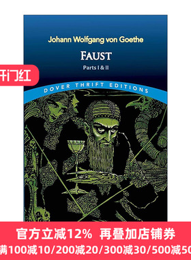 英文原版 Faust 浮士德 歌德经典戏剧 Dover Thrift Editions 英文版 进口英语原版书籍