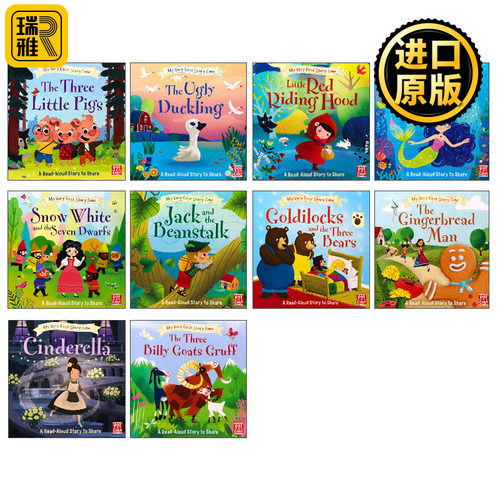 英文原版 My Very First Story Time 我的第一本童话故事 10册装 10 Copy Shrinkwrap 英文版 Ronne Randall 进口英语原版书籍