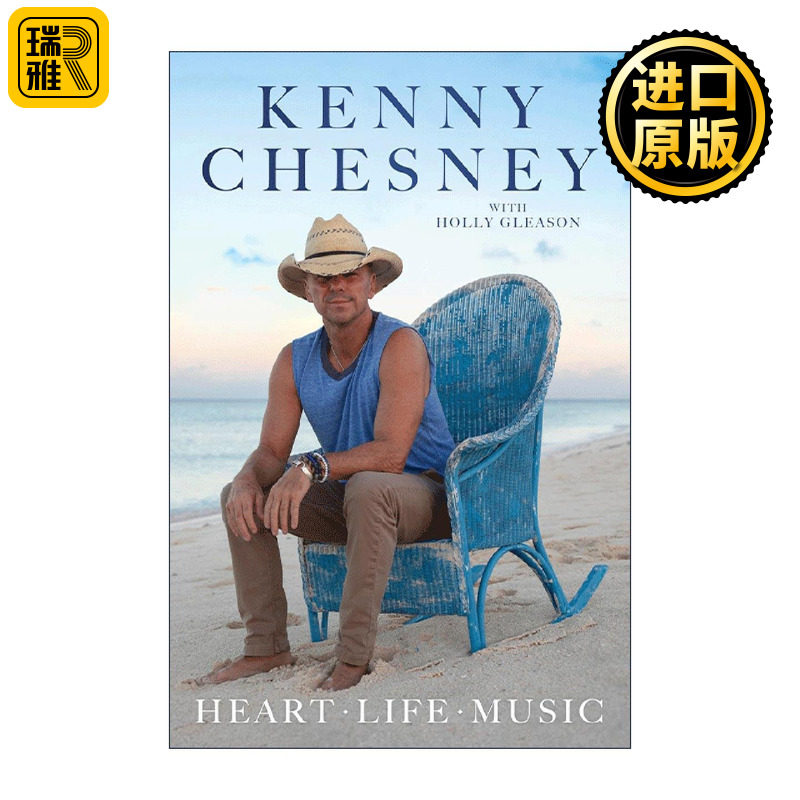 英文原版 Heart Life Music 心灵乐章 肯尼·切斯尼的人生纪实 精装 英文版 进口英语原版书籍