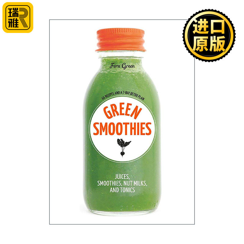 英文原版 Green Smoothies 美味轻食 轻体果昔 时尚圈热门私定菜单 促进新陈代谢 健康减重食谱 弗恩?格林 进口英语原版书籍