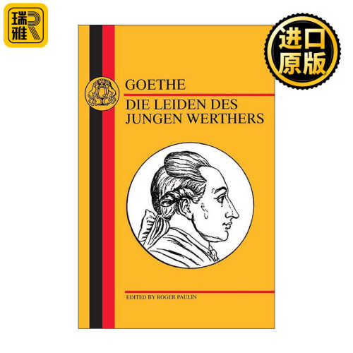 英文原版 Goethe Die Leiden des Jungen Werthers 德语文本系列 歌德 少年维特之烦恼 英文版 进口英语原版书籍