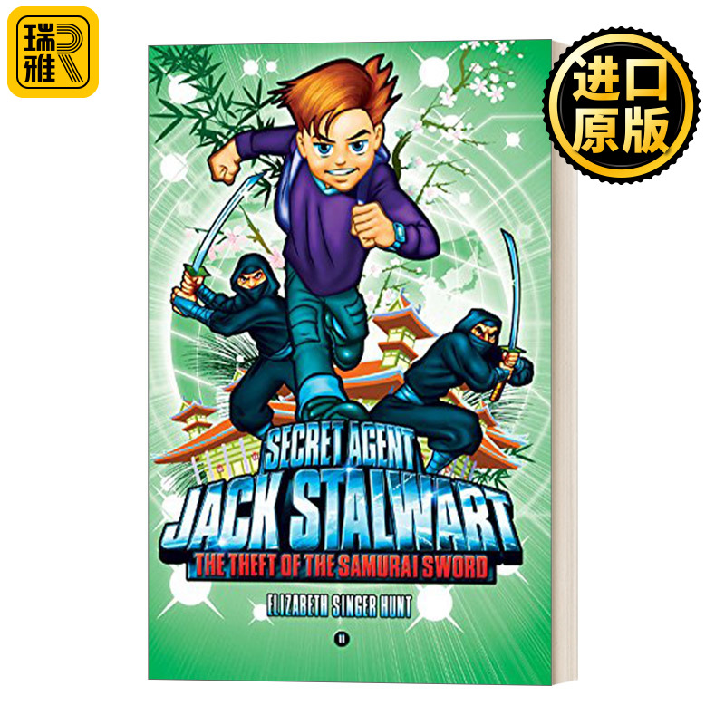 英文原版 Secret Agent Jack Stalwart Book 11 The Theft of the Samurai Sword Japan 秘密特工之日本篇 英文版 进口英语书籍
