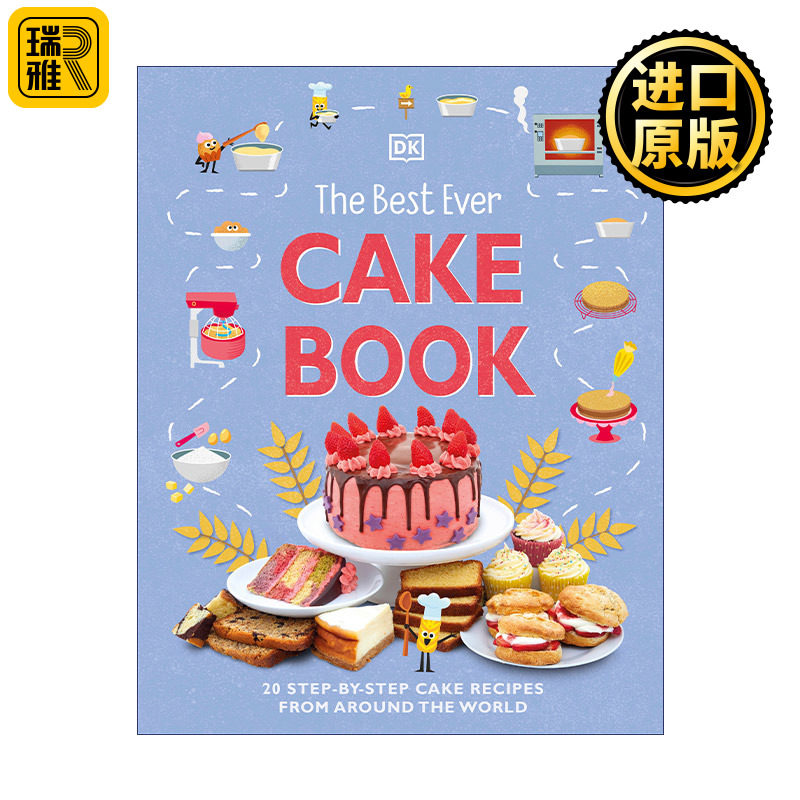 The Best Ever Cake Book 有史以来至好的蛋糕书:20个蛋糕来自世界各地的食谱 精装