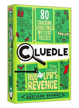 英文原版 Cluedle The Case of Rudolph's Revenge 解谜益智游戏书 鲁道夫复仇案 80道推理解密谜题 英文版 进口英语原版书籍