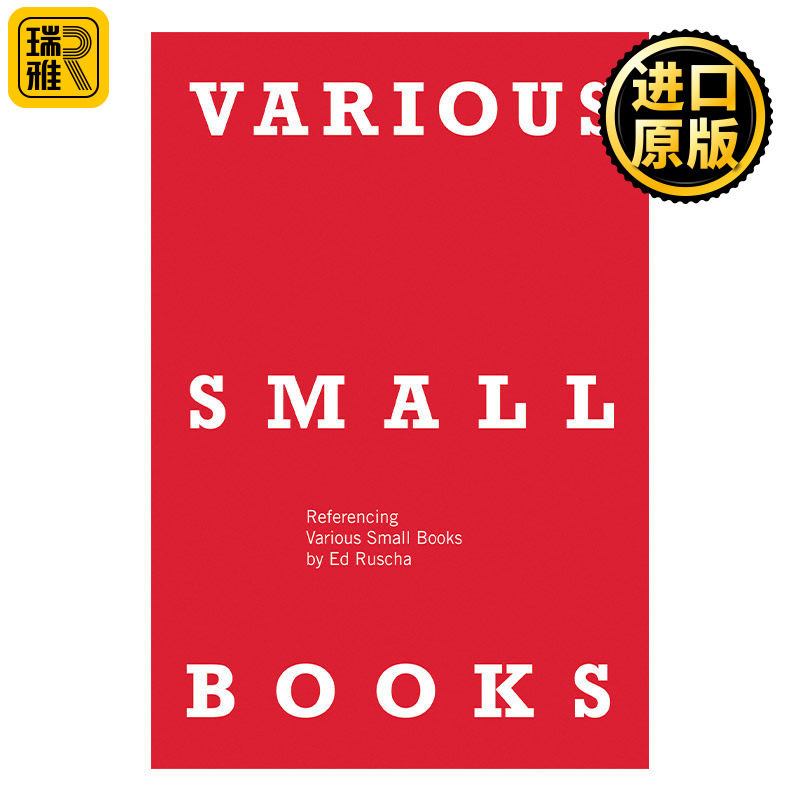 Various Small Books (The MIT Press) 各种小书 致敬埃德·拉斯查 摄影艺术 Jeff Brouws 精装