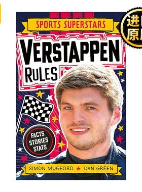 英文原版 Sports Superstars Verstappen Rules 运动明星特辑 F1赛车手 马克斯·维斯塔潘 科普百科 英文版 进口英语原版书籍