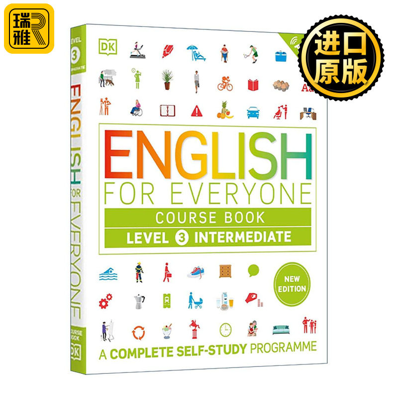 英文原版 English for Everyone Course Book Level 3 Intermediate DK人人学英语3 中级教材书新版 雅思托福 进口英语原版书籍图片