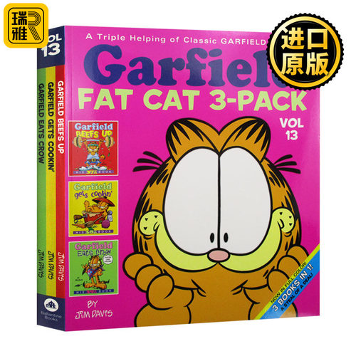 加菲猫漫画三合一13英文原版