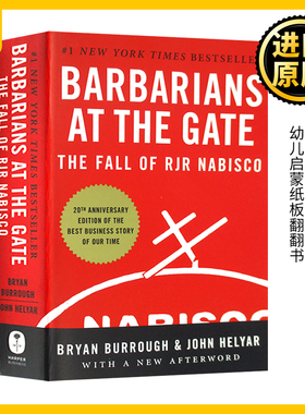 Barbarians at the Gate 门口的野蛮人 英文原版 华尔街商战纪实 英文版Bryan Burrough;John Helyar 美国商学院教材 进口英语书籍