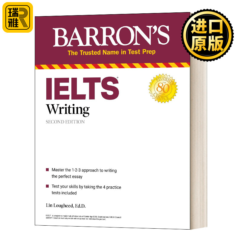 巴朗雅思写作 第2版 英文原版 IELTS Writing 英文版 Lin Lougheed Ph.D. 进口英语原版书籍 书籍/杂志/报纸 原版其它 原图主图