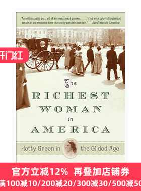 英文原版 The Richest Woman in America 镀金时代的海蒂·格林Hetty Green 美国女首富传记 Janet Wallach英文版进口英语原版书籍