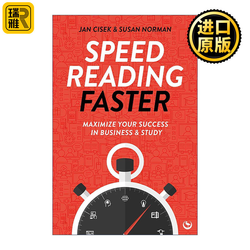 英文原版 Speed Reading Faster 快速阅读指南 扩大商业与学习的成功 分析记忆文本 速度专家Jan Cisek 英文版 进口英语原版书籍