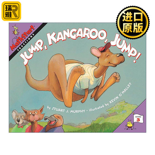 英文原版 Mathstart Level 3 Jump Kangaroo Jump 数学启蒙绘本3级 英文版 进口英语原版书籍