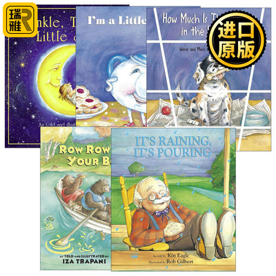 英文原版 Iza Trapani's Extended Nursery Rhymes 儿童童谣儿歌绘本5册 英文版 进口英语原版书籍