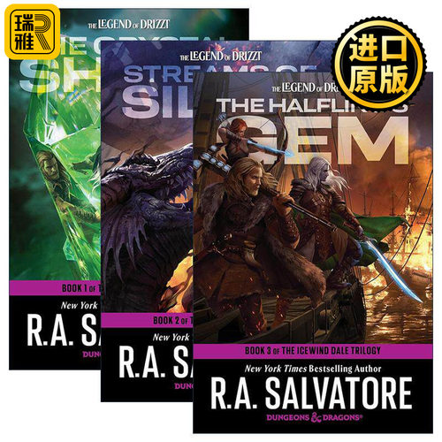 英文原版 The Icewind Dale Trilogy 龙与地下城 冰风谷三部曲3册 R.A. Salvatore 英文版 进口英语原版书籍