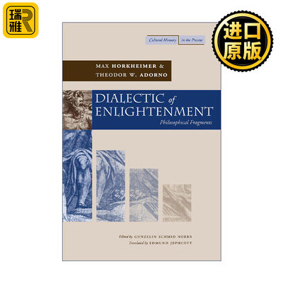 英文原版 Dialectic of enlightenment 启蒙辩证法 马克斯·霍克海默 西奥多·阿道尔诺 英文版 进口英语原版书籍