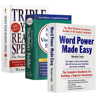单词的力量wordpower made easy+韦小绿 韦氏字根词根词典Merriam Webster's Vocabulary Builder三倍速英语阅读 英文词汇小白书