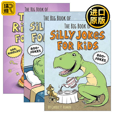 英文原版 Silly Jokes系列3册 给孩子的蠢蠢笑话大书/棘手谜语大全 英文版 进口英语原版书籍