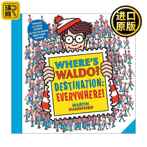 Where’s Waldo? Destination: Everywhere! 沃尔多在哪里？无处不在 儿童趣味游戏活动书 经典场景找一找 Martin Handford