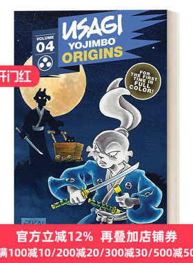 英文原版 Usagi Yojimbo Origins  Vol. 4 兔子起源系列4 孤独的山羊孩子 兔子浪人 彩色漫画 兔子武士 Stan Sakai 英文版 进口书