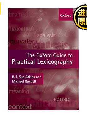 英文原版 The Oxford Guide to Practical Lexicography