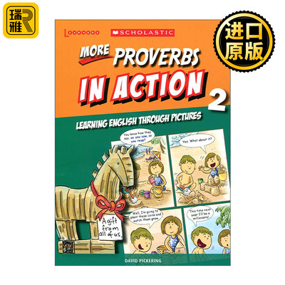 英文原版 More Proverbs In Action 2 学乐画中画 更多谚语卷2 英文版 进口英语原版书籍