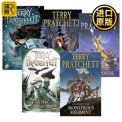 英文原版 Discworld Novel 碟形世界系列31-35 五册套装 畅销科幻小说 Terry Pratchett 实习女巫和空帽子 英文版 进口英语原版书