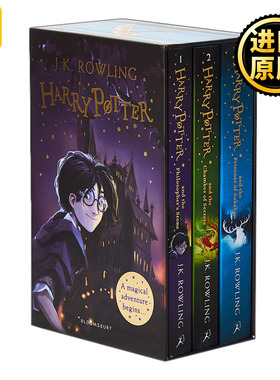 哈利波特1-3盒装 英文原版 Harry Potter 1-3 Box Set A Magical Adventure Begins 全正版英语原著小说全套书籍神奇动物在哪里