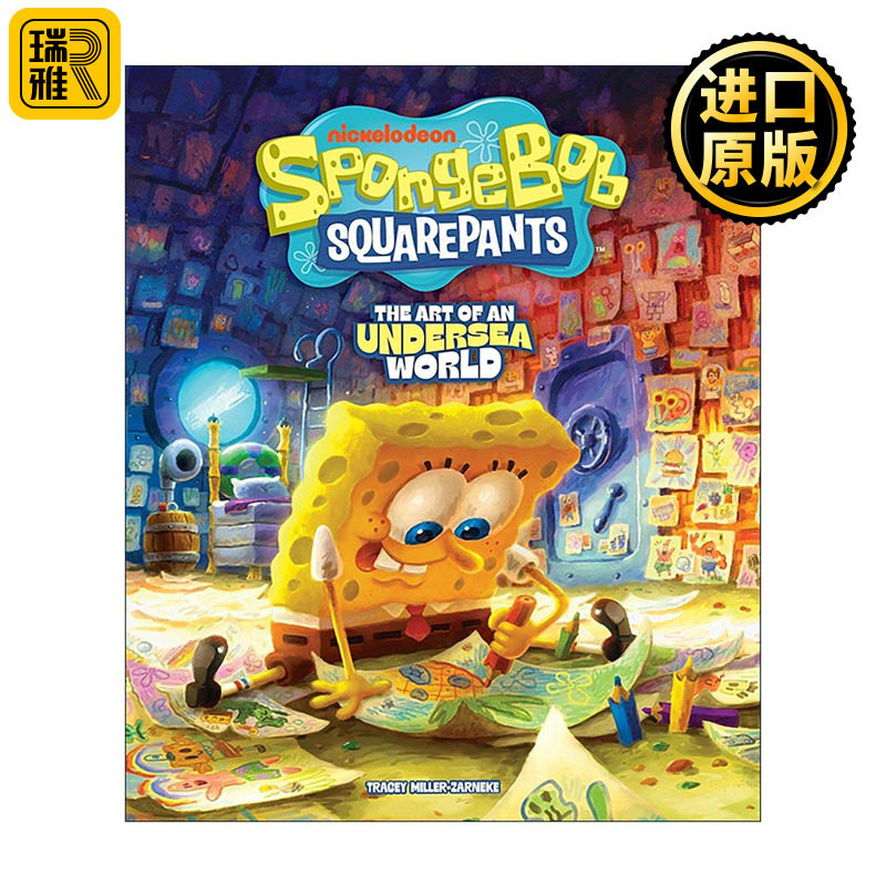 英文原版 Spongebob Art of Undersea Worl 海绵宝宝 艺术设定集 25周年纪念精装收藏版 原画动画电影 英文版 进口英语原版书籍