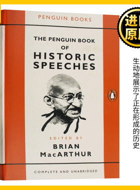 企鹅历史演讲合集 英文原版 The Penguin Book of Historic Speeches 全英文版 Brian MacArthur 现代演讲modern作者 进口英语书籍
