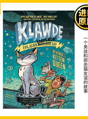 英文原版小说 Klawde Evil Alien Warlord Cat 06Revenge of the Kitten Queen 邪恶猫大帝克劳德系列6 儿童章节桥梁书精装进口书