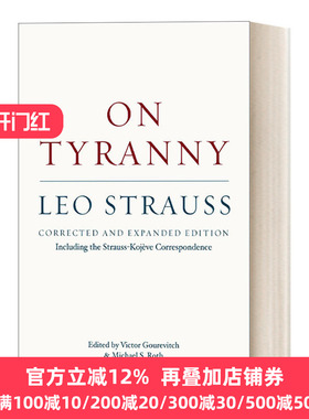 英文原版 On Tyranny: Corrected and Expanded Edition 论僭政：色诺芬《希耶罗》义疏 豆瓣高分推荐 Leo Strauss