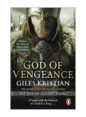 英文原版 God of Vengeance 西格德的崛起1 复仇之神 Giles Kristian畅销维京系列历史小说 英文版 进口英语原版书籍