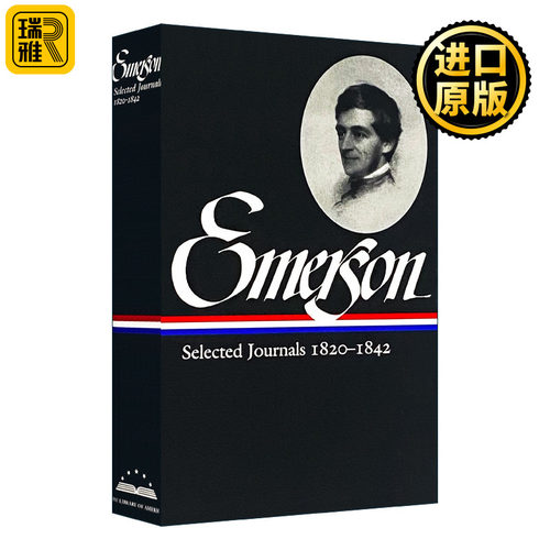 Ralph Waldo Emerson 拉尔夫 沃尔多 爱默生 期刊选集第1卷 1820-1842 美国图书馆 精装