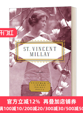 英文原版 Poems Edna St Vincent Millay 埃德娜·圣·文森特·米莱诗歌选集 Everyman精装版 英文版 进口英语原版书籍