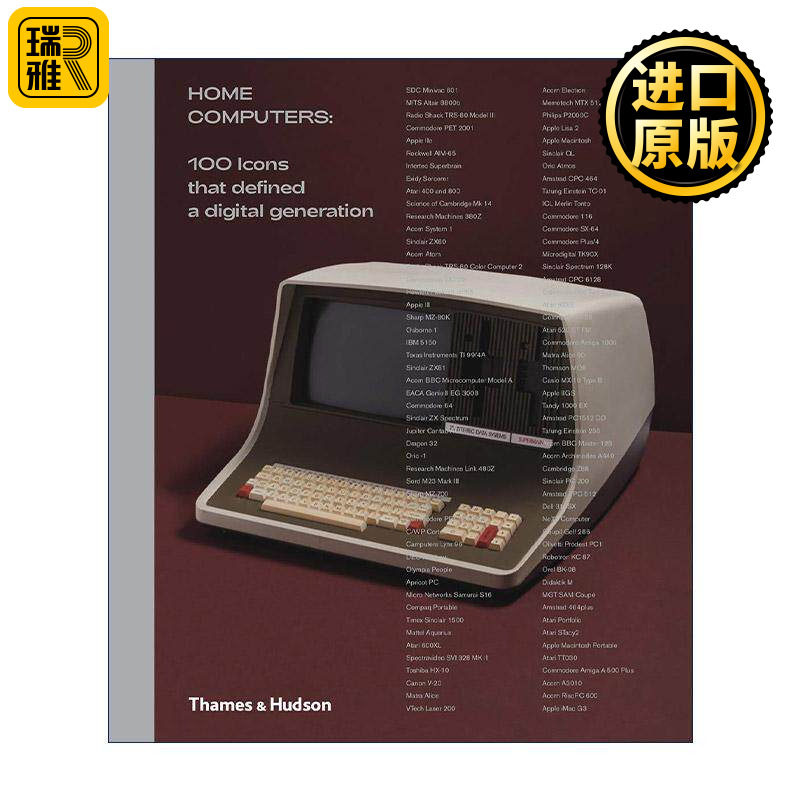 英文原版 Home Computers 家用电脑 定义数字时代的100个图标 平面设计精装 英文版 进口英语原版书籍