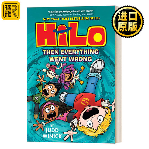 英文原版 Hilo 5 Then Everything Went Wrong 希罗5 精装儿童漫画 英文版 Judd Winick 进口英语原版书籍