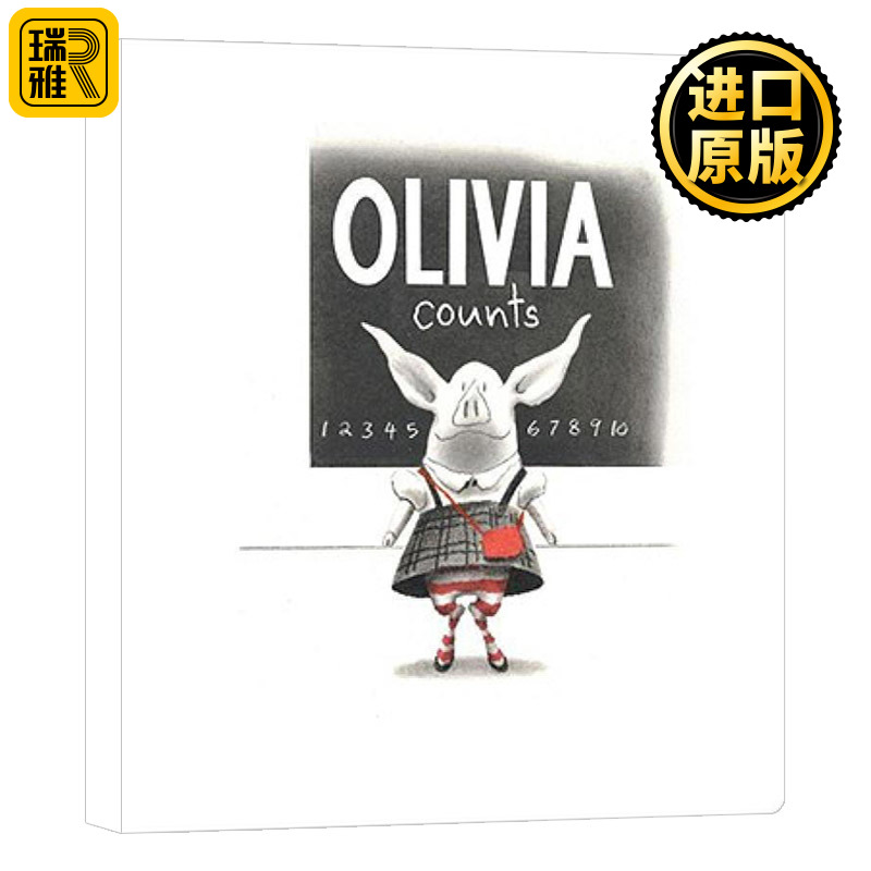 奥微尔数数 Olivia Counts 英文原版 数字启蒙绘本 英文版儿童英语图画书 进口原版书籍 Ian Falconer