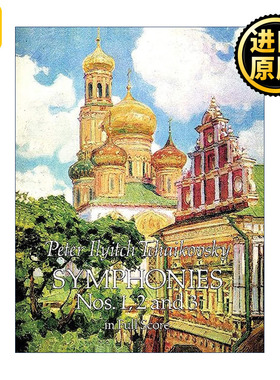 正版 Symphonies Nos. 1, 2 and 3 in Full Score 英文原版 进口英语书籍