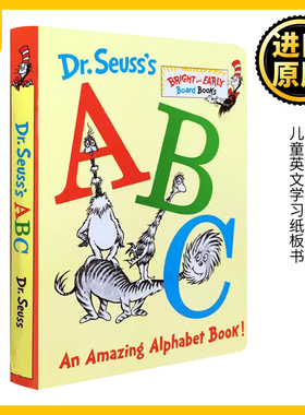 送音频 苏斯博士的ABC 英文原版绘本 Dr. Seuss's ABC:An Amazing Alphabet Book 廖彩杏推荐 儿童英文学习纸板书 进口英语书籍