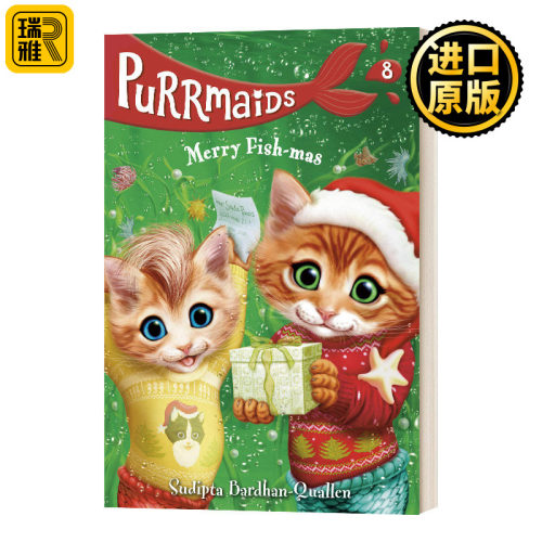 美猫鱼8 快乐鱼妈妈 英文原版 Purrmaids #8 Merry Fish-mas 英文版 Sudipta Bardhan-Quallen 进口英语原版书籍