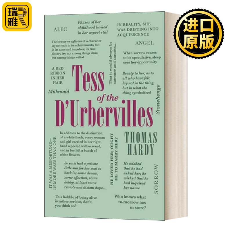 精装 Tess of the DUrbervilles Word Cloud Classics英文原版进口书籍