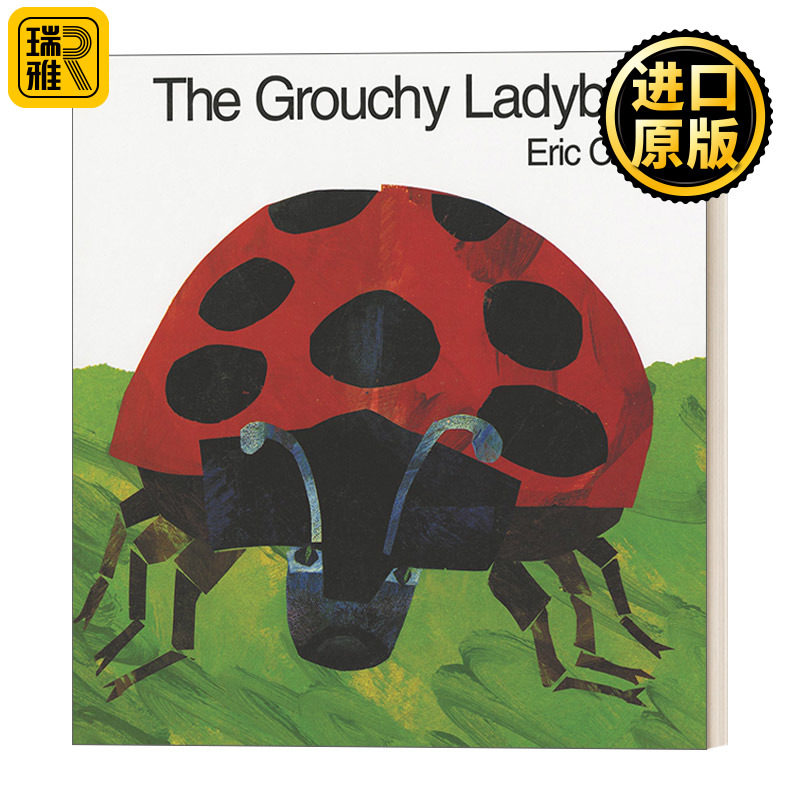 英文原版 The Grouchy Ladybug 爱生气的瓢虫 精装大开绘本 Eric Carle艾瑞卡尔爷爷 吴敏兰推荐 趣味数学主题绘本图片