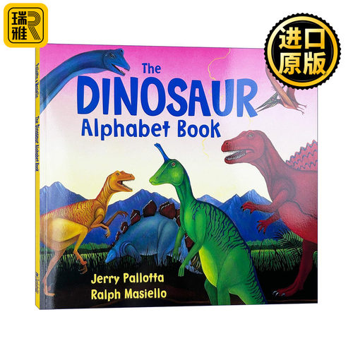 The Dinosaur Alphabet Book (Jerry Pallotta's Alphabet Books) 恐龙字母表 儿童自然科普绘本图画书 4-8岁