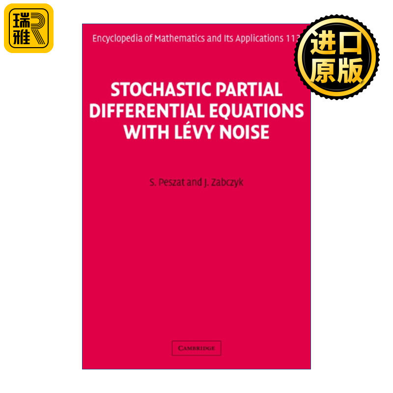 英文原版 Stochastic Partial Differential Equations with Lévy Noise 含Lévy噪声的随机偏微分方程 剑桥数学百科及应用系列